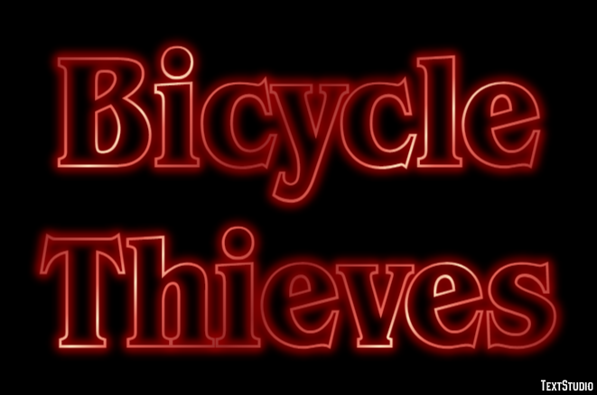 Bicycle Thieves Text effect