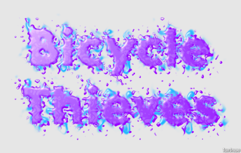 Bicycle Thieves Text effect