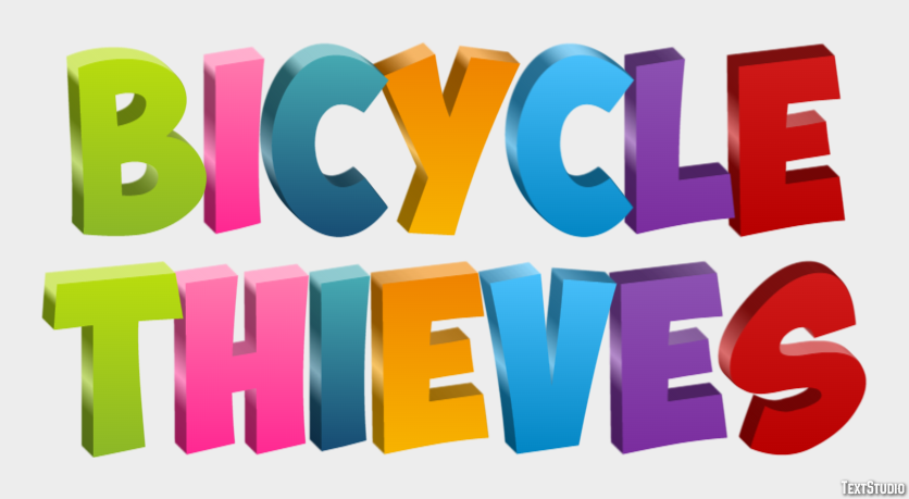 Bicycle Thieves Efeito de texto