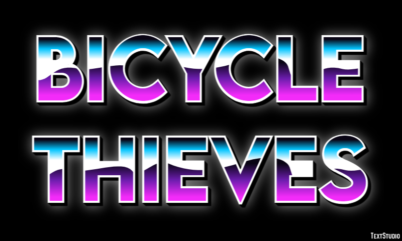 Bicycle Thieves Text Effect
