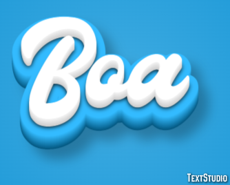 Boa Efecto de Texto