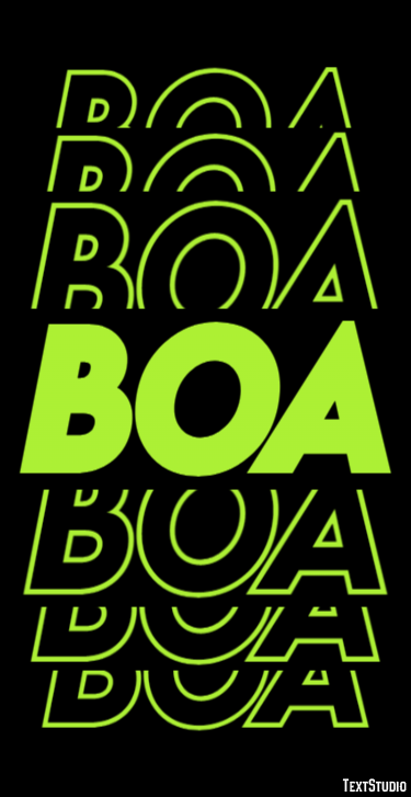 Boa Efecto de Texto