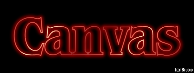 Canvas Text effect