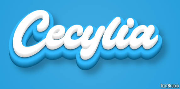 Cecylia Текстовый эффект