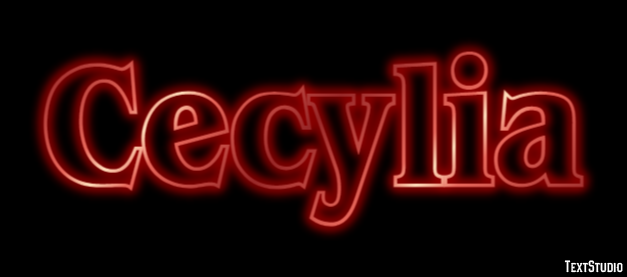 Cecylia Текстовый эффект