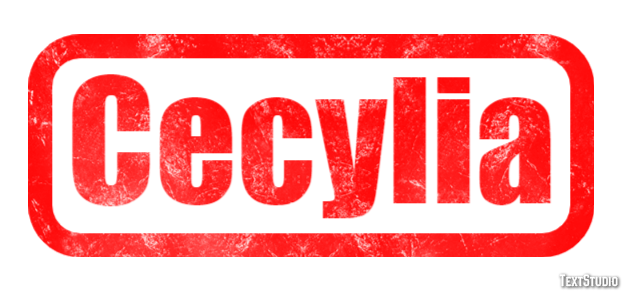 Cecylia Текстовый эффект