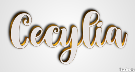 Cecylia Efekt tekstowy