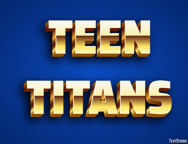 Teen Titans Text Effect
