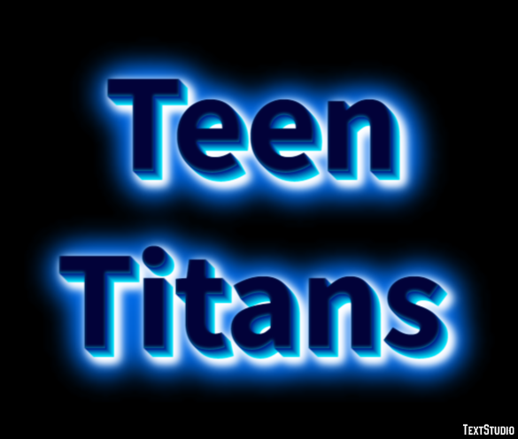 Teen Titans Text Effect