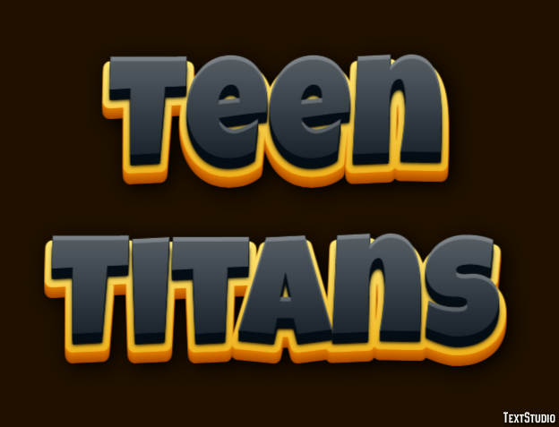 Teen Titans Text Effect