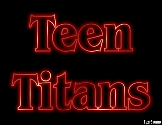 Teen Titans Text Effect
