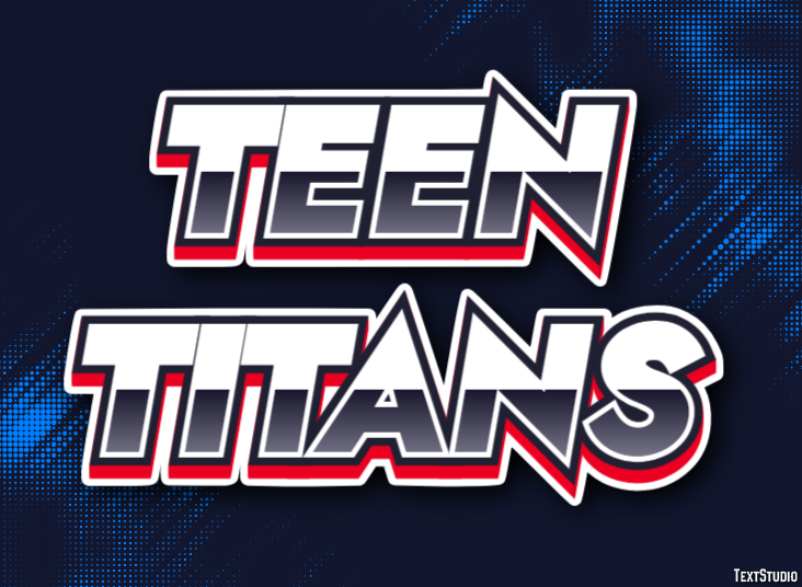 Teen Titans Tekst Effect