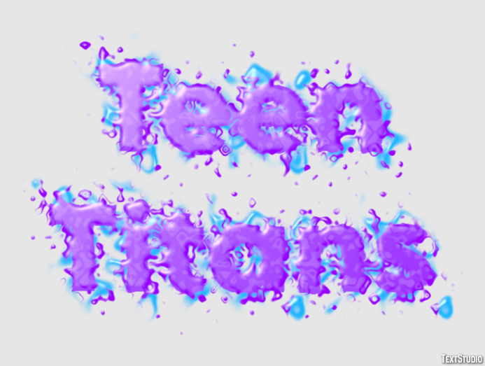Teen Titans Text Effect