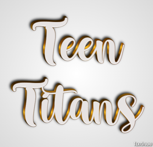 Teen Titans Text Effect