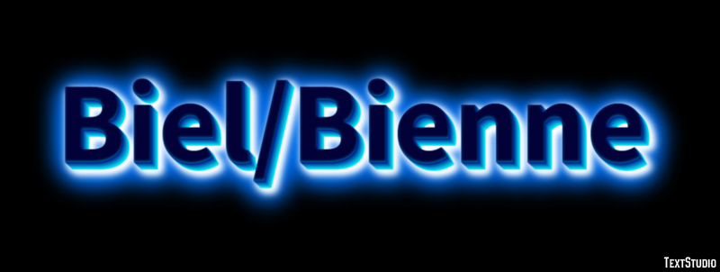 Biel/Bienne Efecto de Texto