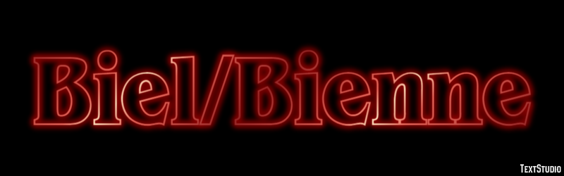 Biel/Bienne Efekt tekstowy
