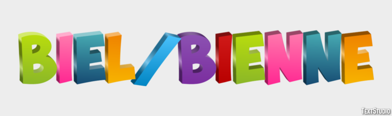 Biel/Bienne Efekt tekstowy