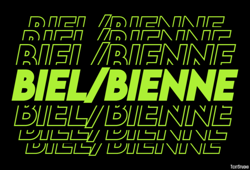 Biel/Bienne Efekt tekstowy