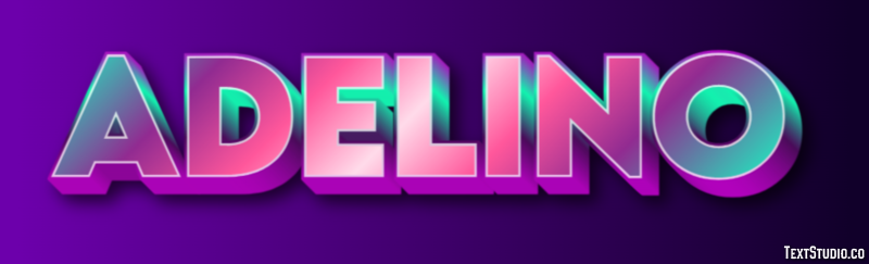 Adelino Текстовый эффект