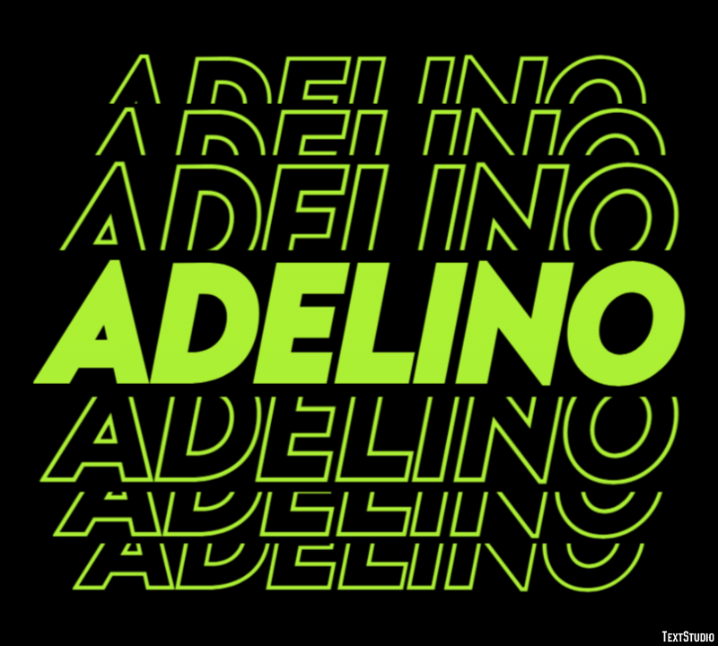 Adelino Effetto testo