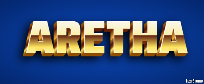 Aretha Text effect