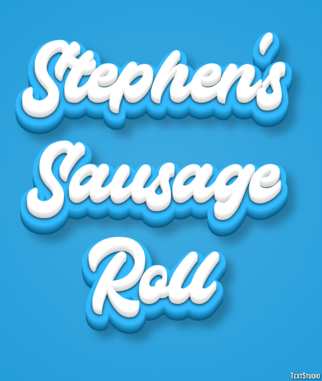 Stephen's Sausage Roll Эффект текста