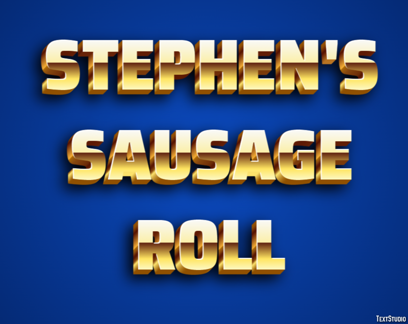 Stephen's Sausage Roll Эффект текста