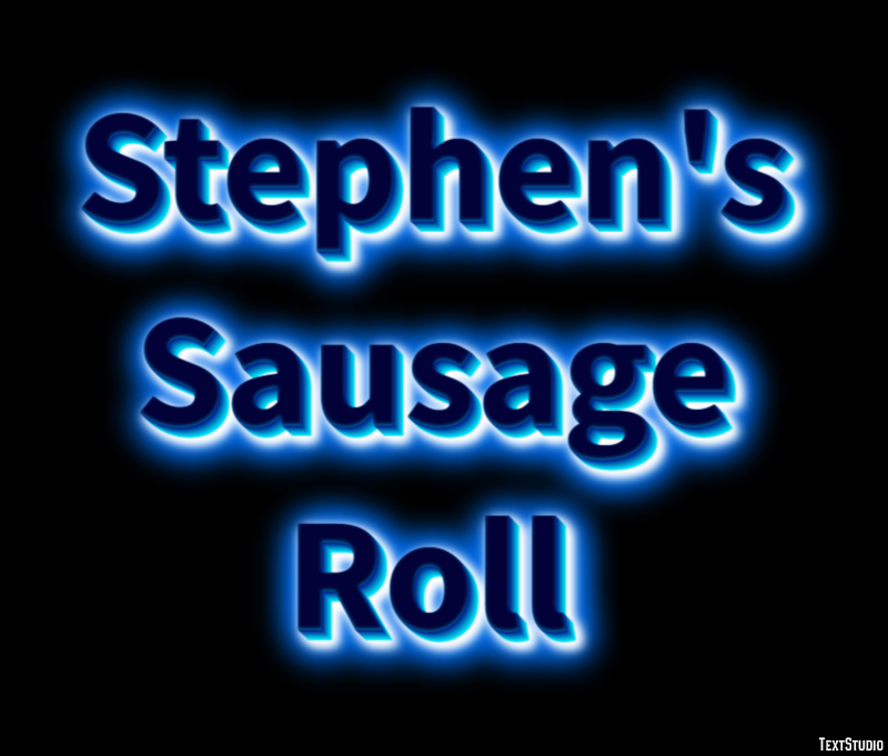 Stephen's Sausage Roll Эффект текста