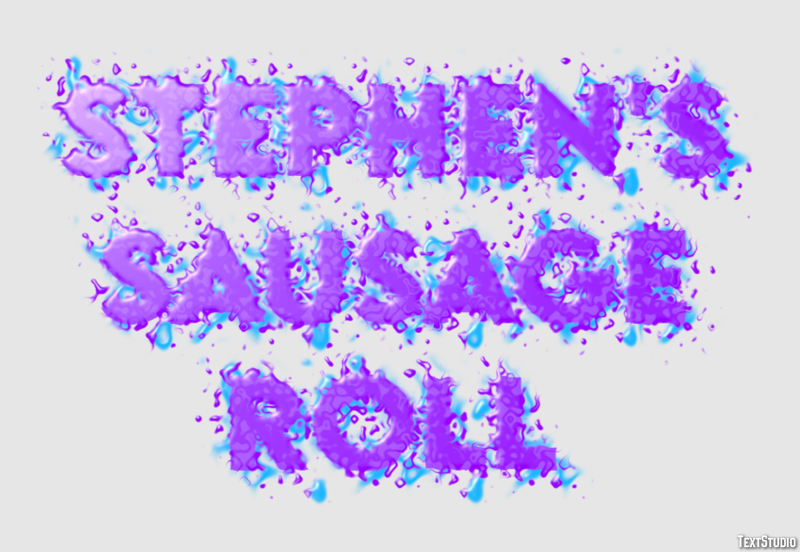 Stephen's Sausage Roll Эффект текста