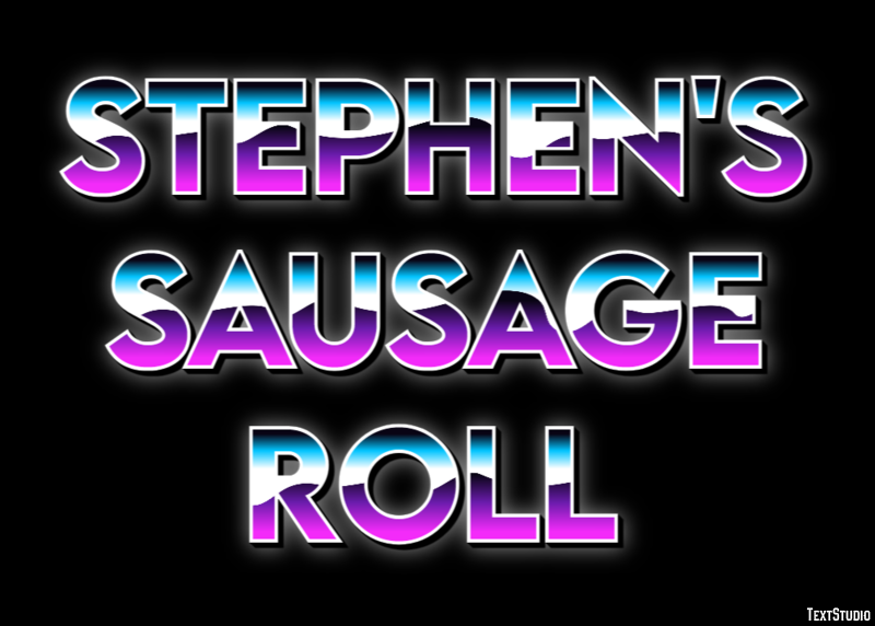 Stephen's Sausage Roll Эффект текста
