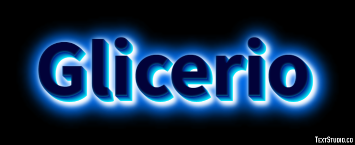 Glicerio Effetto testo