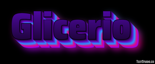 Glicerio Effetto testo