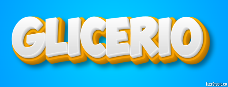 Glicerio Effetto testo