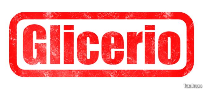 Glicerio Effetto testo