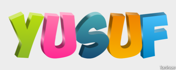 Yusuf Efeito de texto