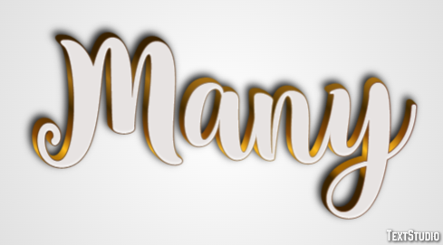 Many Tekst Effect