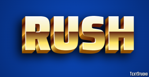 Rush テキスト効果