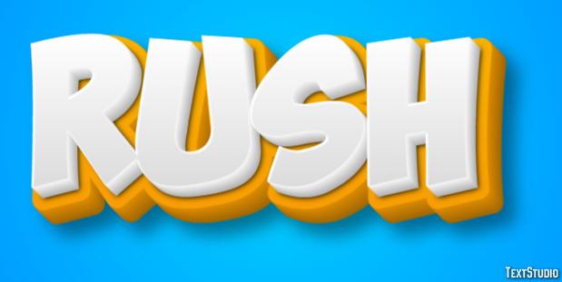 Rush Text Effect
