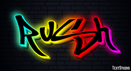 Rush Text effect