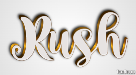 Rush テキスト効果
