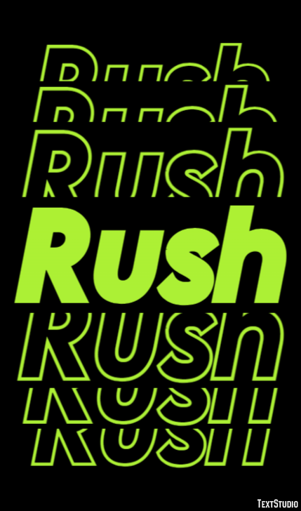 Rush Effetto testo