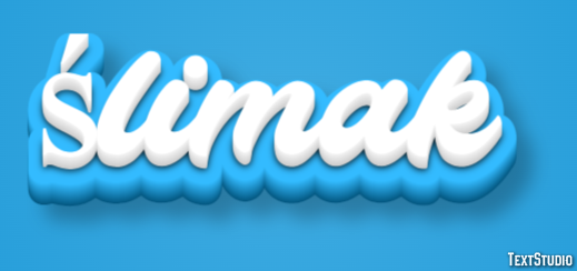 ślimak Effet de texte