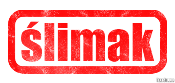 ślimak Effet de texte