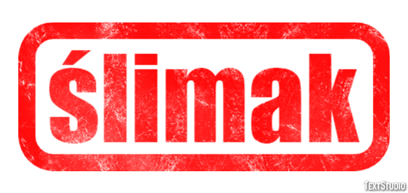 ślimak Efekt tekstowy
