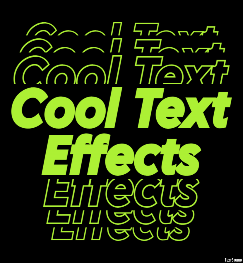 Cool Text Effects Tekst effect