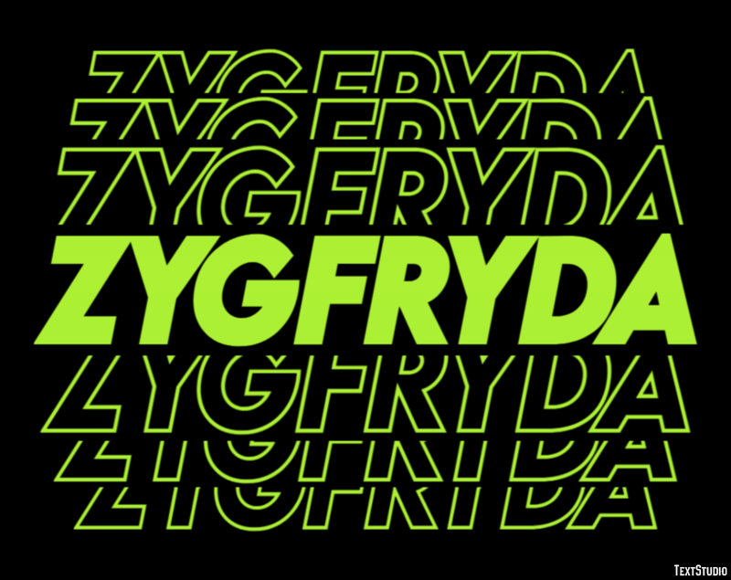 Zygfryda Efekt tekstowy