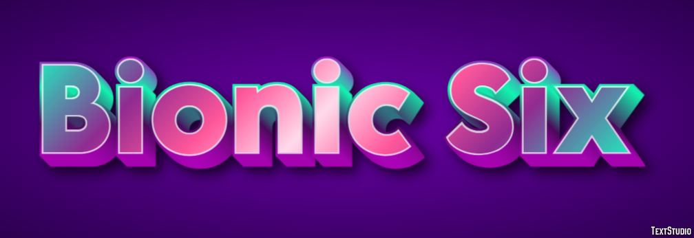 Bionic Six Text Effect