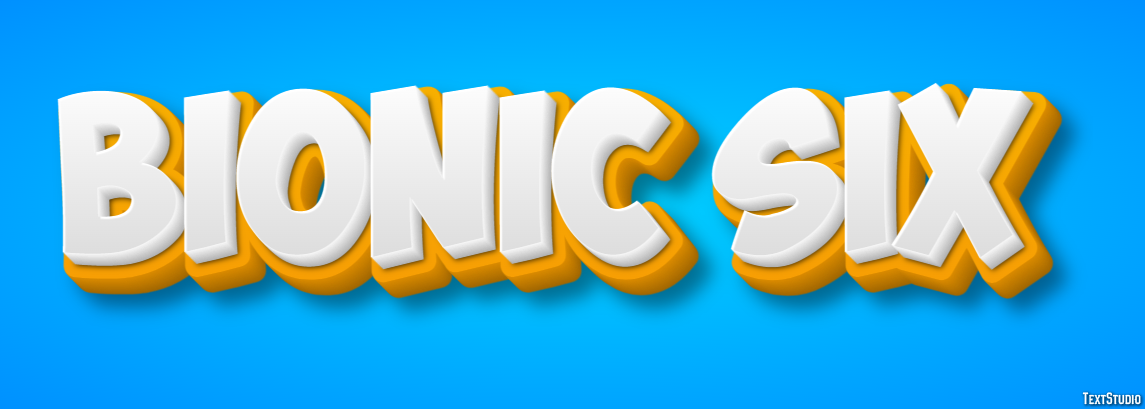Bionic Six Text Effect