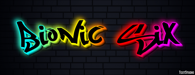 Bionic Six Text Effect