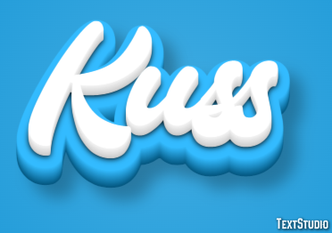 Kuss Texteffekt